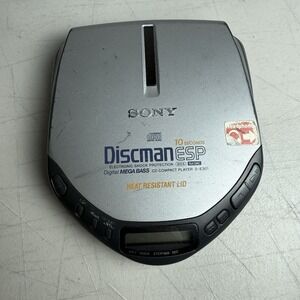 Sony Discman ESP CD Compact Player Digital Mega Bass Lid D-E301 No Power Cord